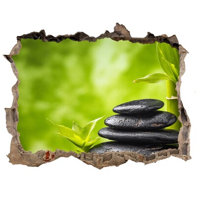 Hole in the wall decal An oasis of peace with stones