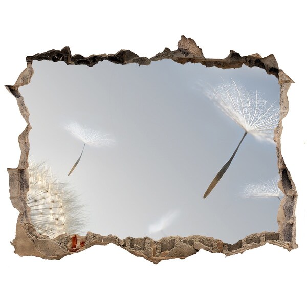 Hole in the wall sticker Dandelions in the clouds