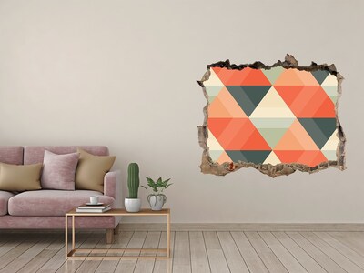 Hole in the wall decal Geometric Patterns in the Hole