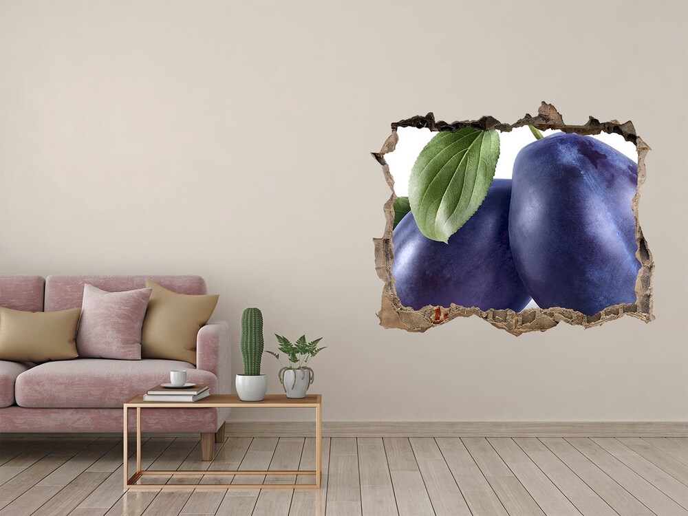 Hole in the wall decal Plums