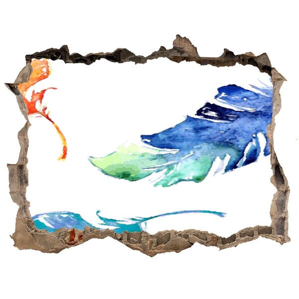 3D wall hole wallpaper Tropical ocean