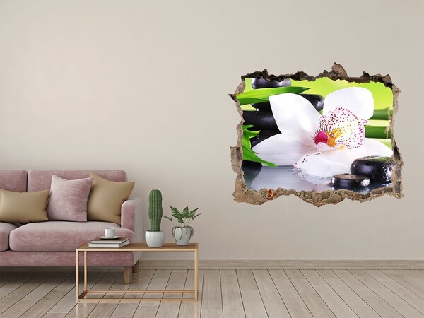 Hole wall sticker Orchid