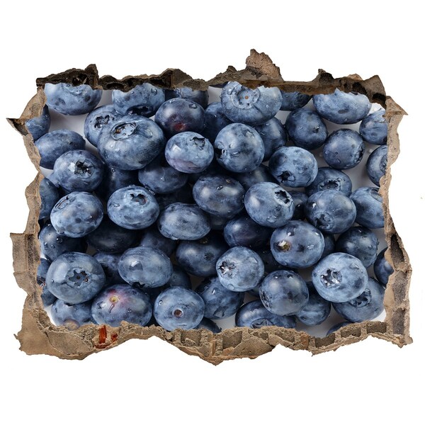 Hole wall sticker Blueberries in a Hole in the Wall