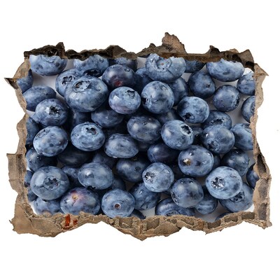 Hole wall sticker Blueberries in a Hole in the Wall