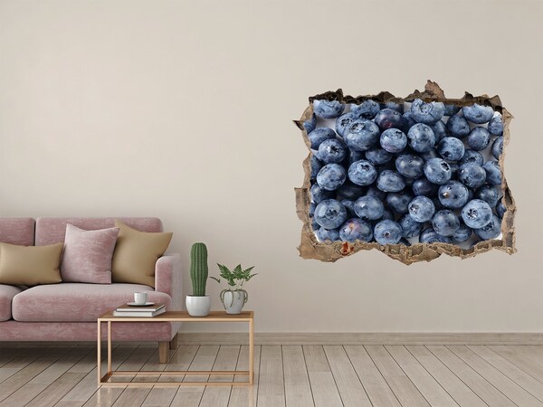 Hole wall sticker Blueberry veneer