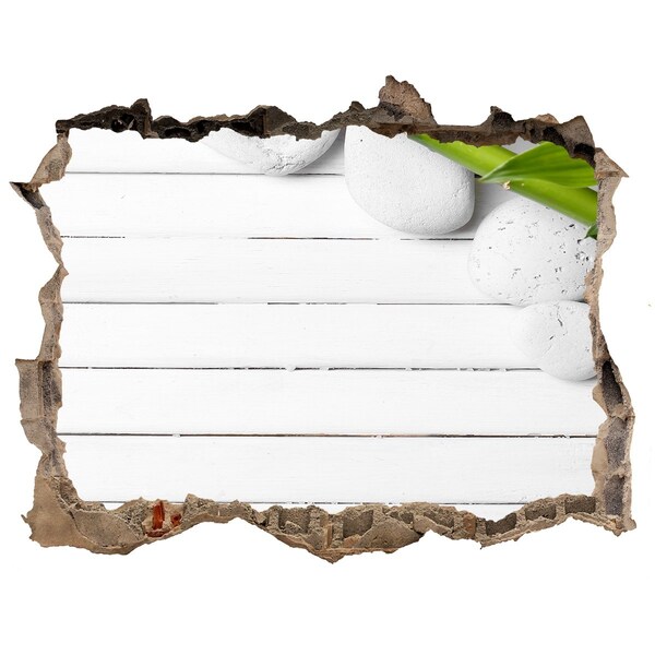 Hole wall sticker A green oasis in concrete