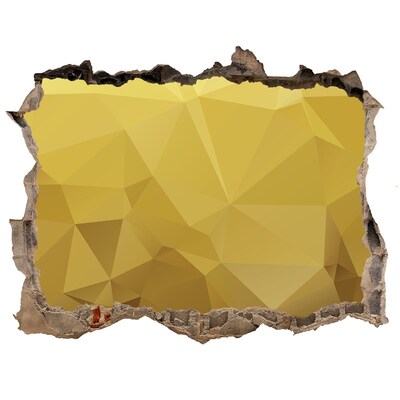 Hole in the wall decal The golden crack in the wall