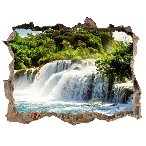 3D wall hole KRKA waterfall