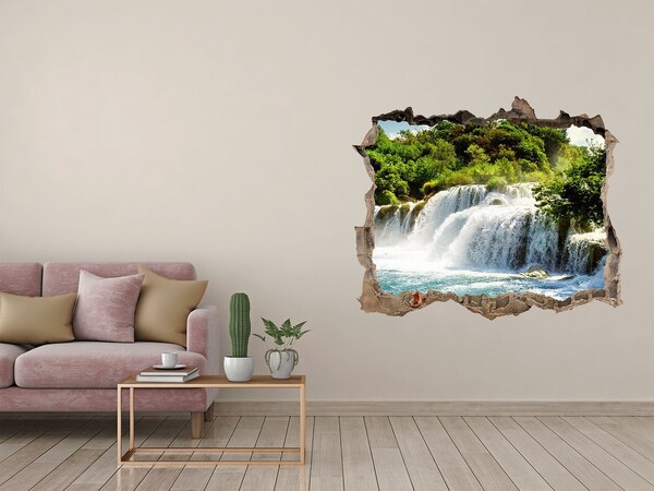 3D wall hole KRKA waterfall