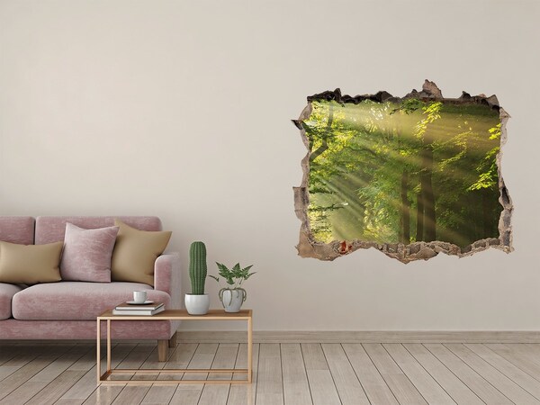 3D wall hole Forest Oasis of Light