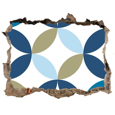 3D wall hole wallpaper A modern pattern on the wall background