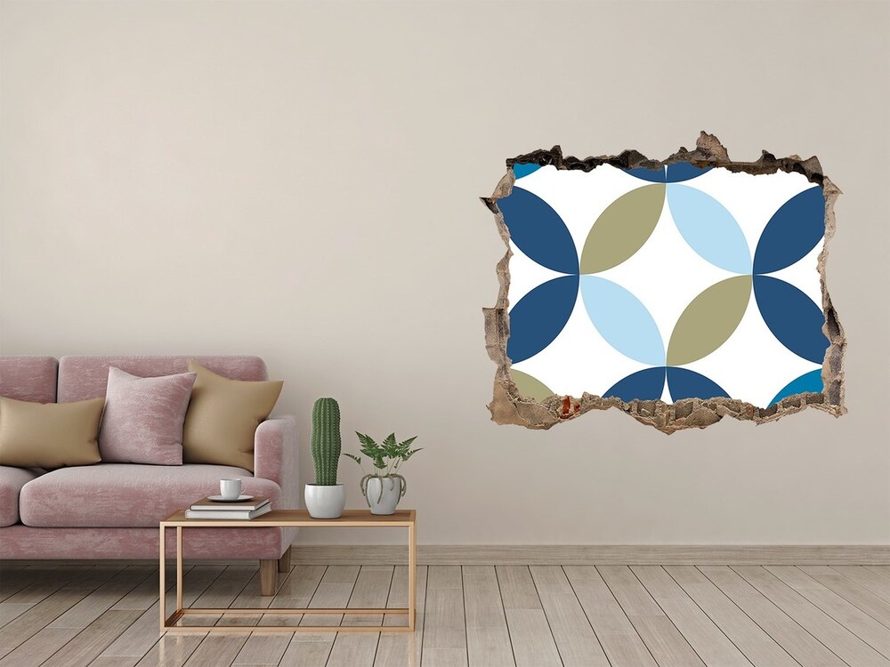 3D wall hole wallpaper Geometric background