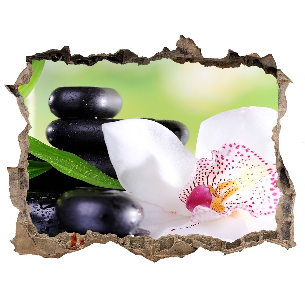 Hole wall sticker Orchid