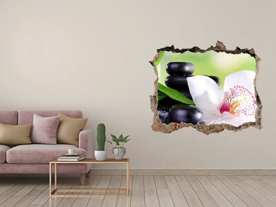 Hole wall sticker Orchid