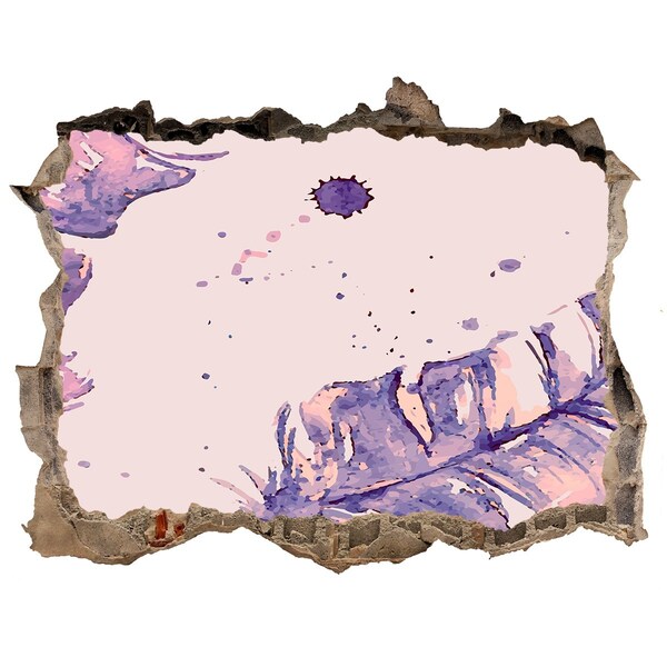 Hole in the wall decal Tropical paradise behind the wall