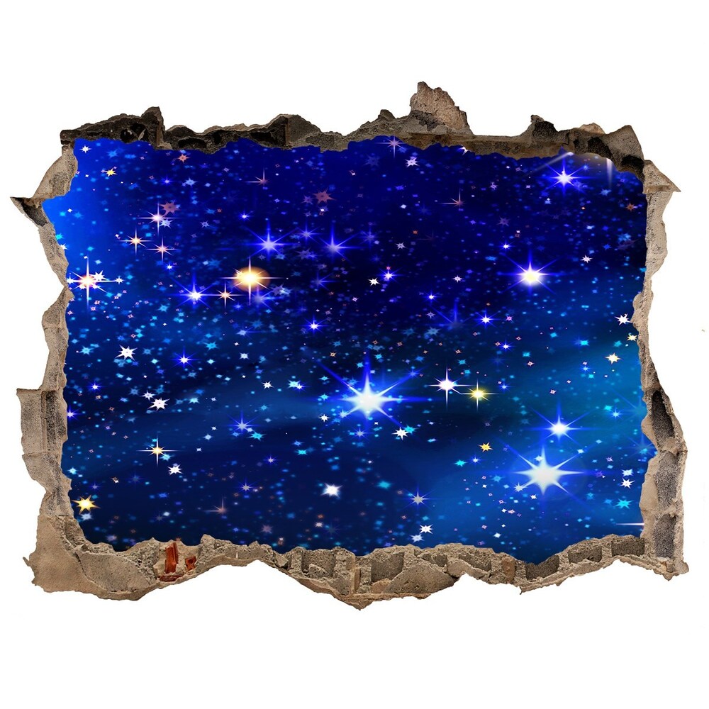 3D wall hole Starry sky