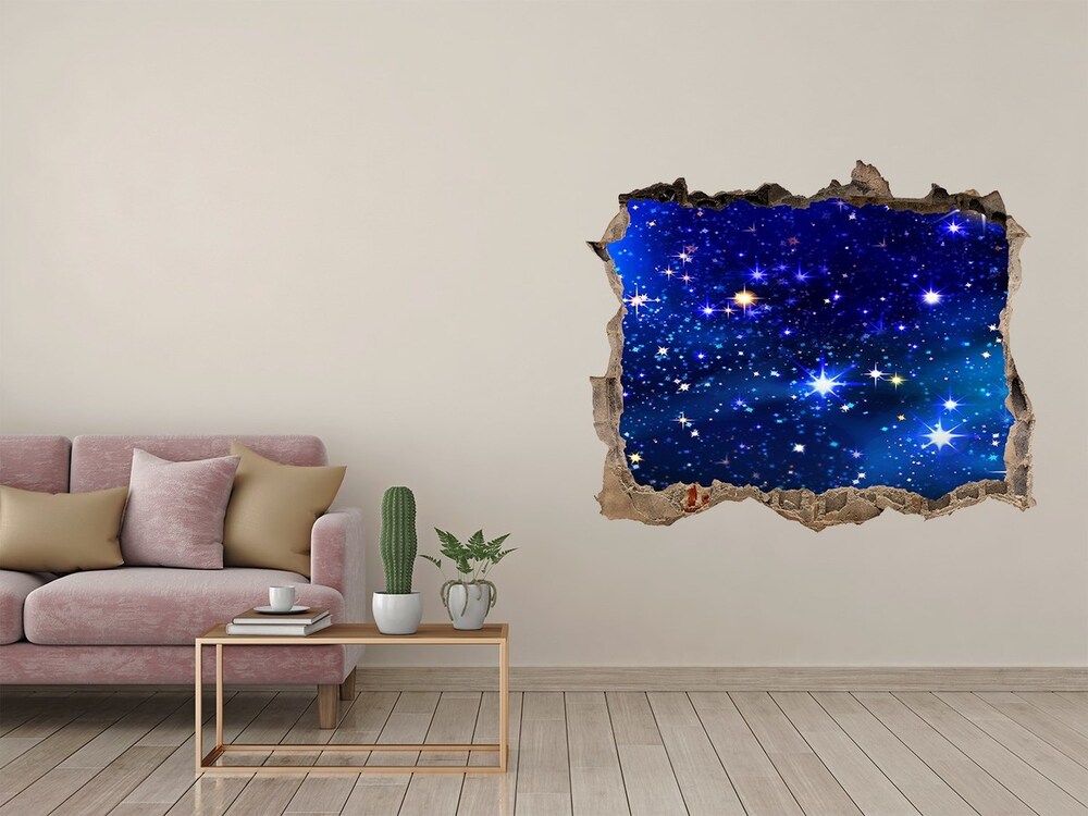 3D wall hole Starry sky