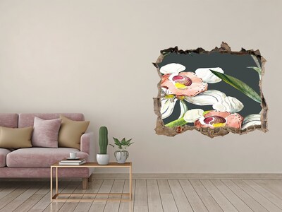 3D wall hole Floral pattern