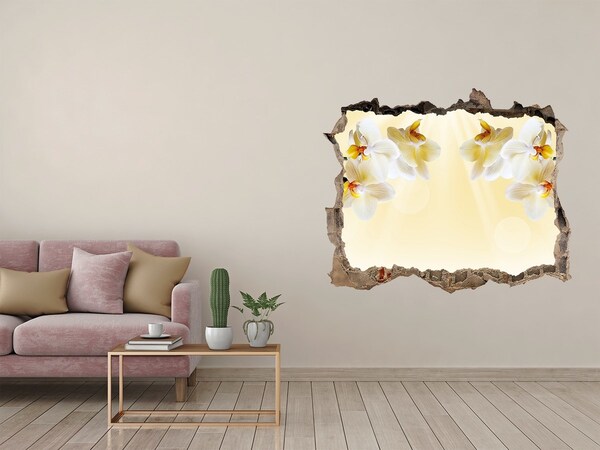 Hole wall sticker Orchid