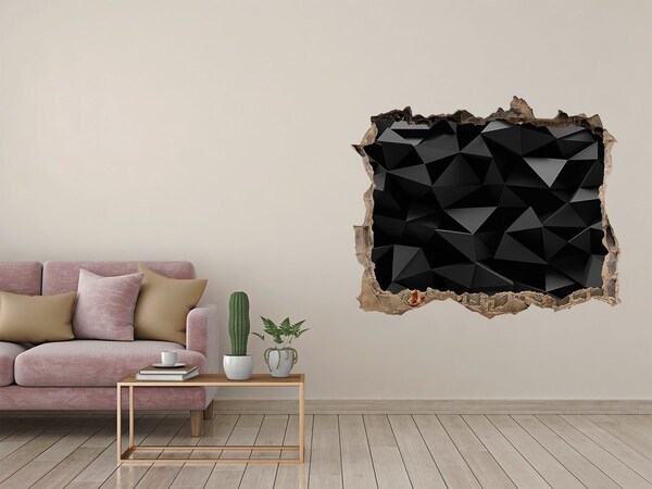 3D wall hole Black, three-dimensional slit