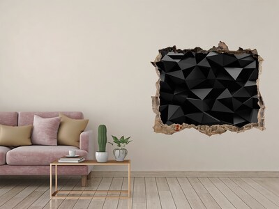 3D wall hole Black, three-dimensional slit
