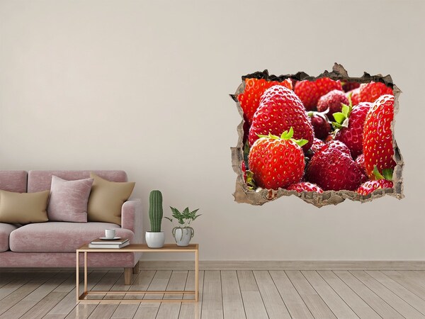 3D wall hole Strawberry field