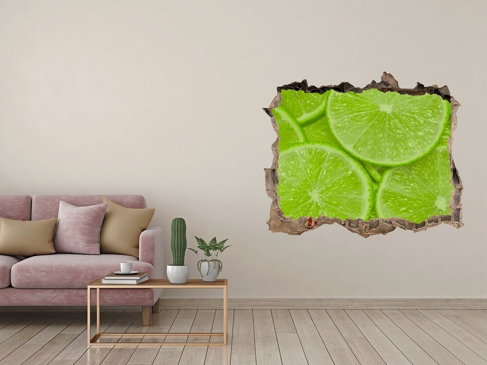 Hole wall sticker Lime