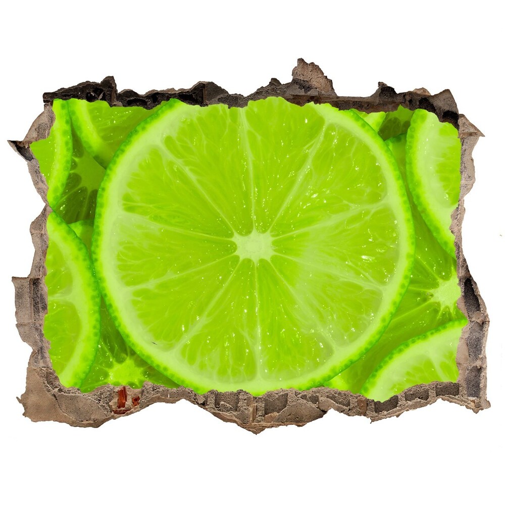 Hole wall sticker Lime