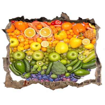 Hole in the wall sticker A fruity hole-in-the-wall paradise