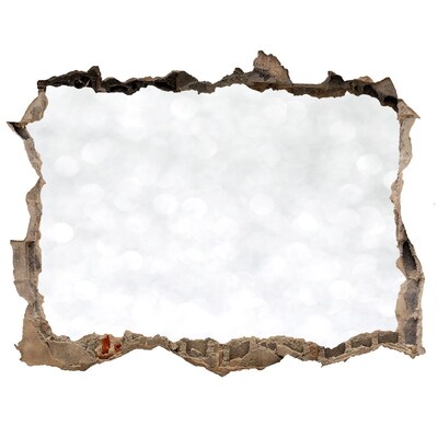 3D wall hole wallpaper Broken wall with bokeh effect