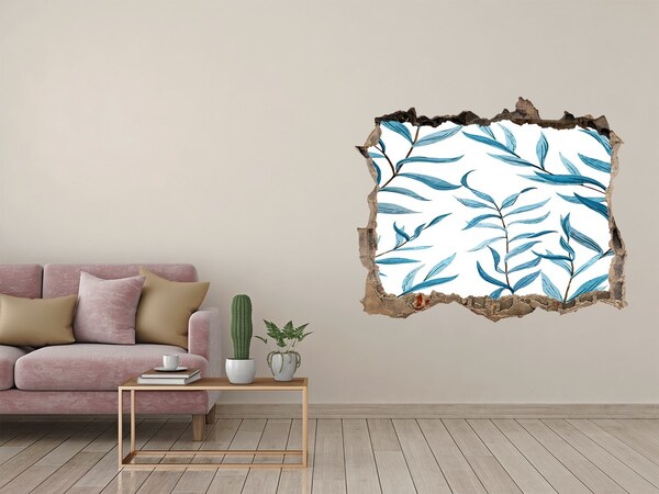 Hole in the wall sticker Leaves