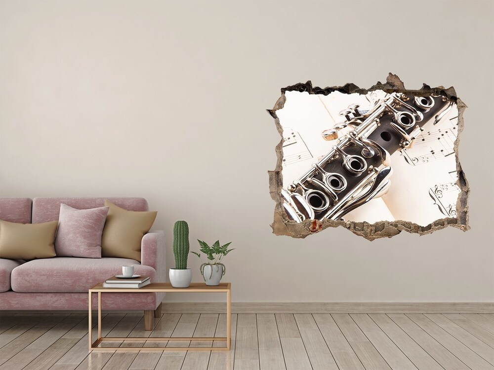 Hole wall sticker Clarinet