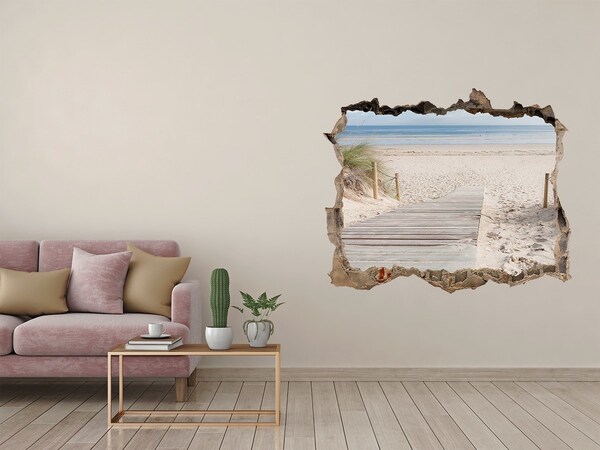 3D wall hole Beach