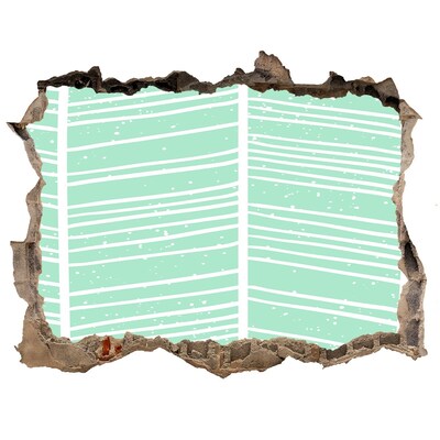Hole wall sticker Green wall in Scandinavian style
