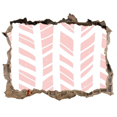 3D wall hole Pink marks on concrete