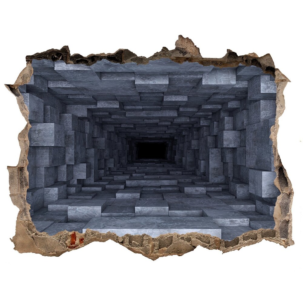 3D wall hole Tunnel