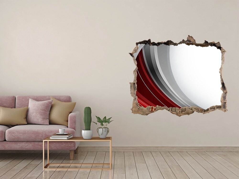 Hole wall sticker Background waves