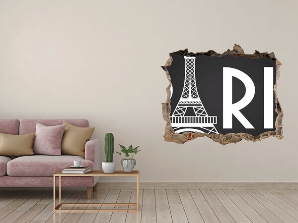 Hole in the wall decal Paris