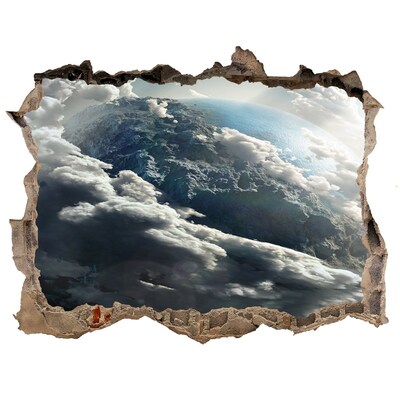 Hole in the wall decal View from space