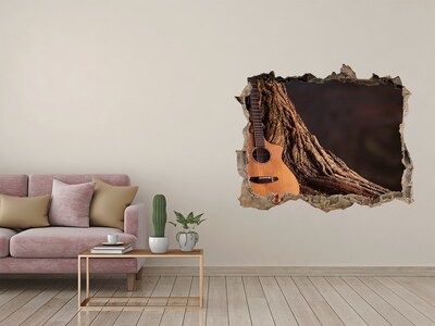 Hole in the wall decal Guitar in Nature
