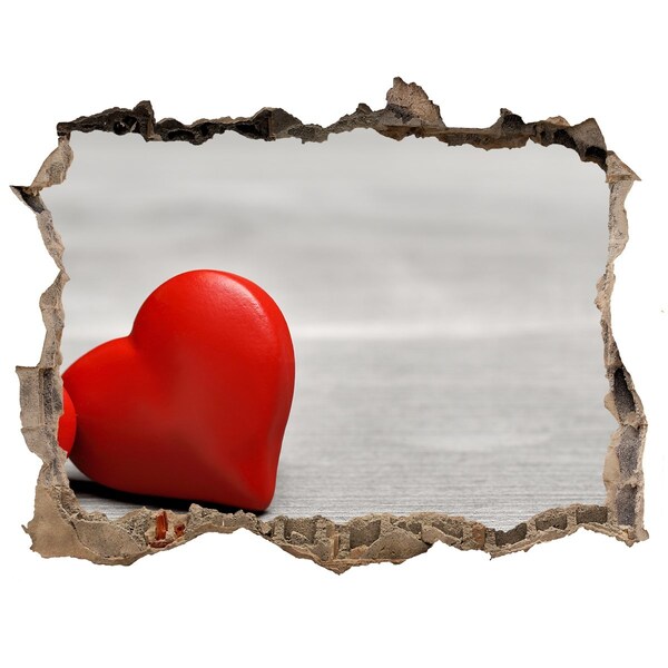 3D wall hole wallpaper Heart in a Hole in the Wall
