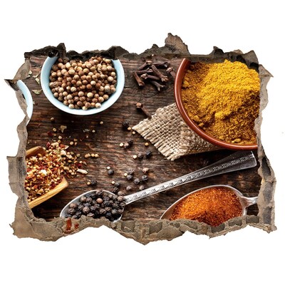 Hole in the wall decal Kitchen spices