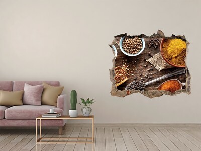 Hole in the wall decal Kitchen spices