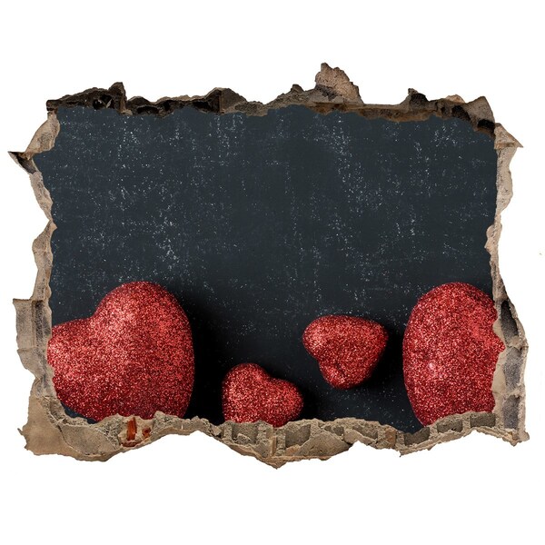 3D wall hole A heart in ruins