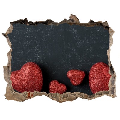 3D wall hole A heart in ruins