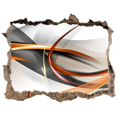 Hole in the wall sticker Abstract color leak