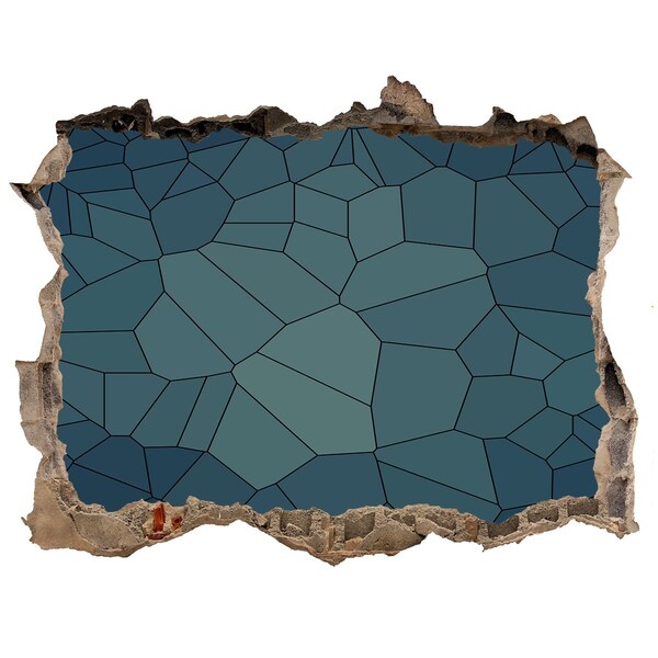 Hole in the wall decal The interior of the rock cave