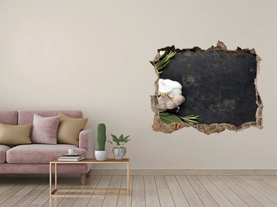 Hole in the wall decal Garlic