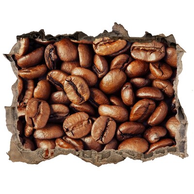 Hole in the wall sticker Coffee beans