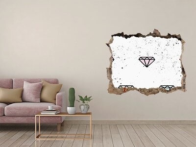 3D wall hole Diamond wall